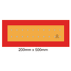 20x50cm Reflective Vehicles Rear Plate for Safety Sign